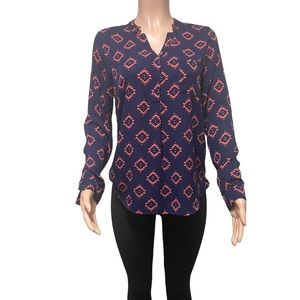 Pink Rose Women Long Sleeve Blouse Size M